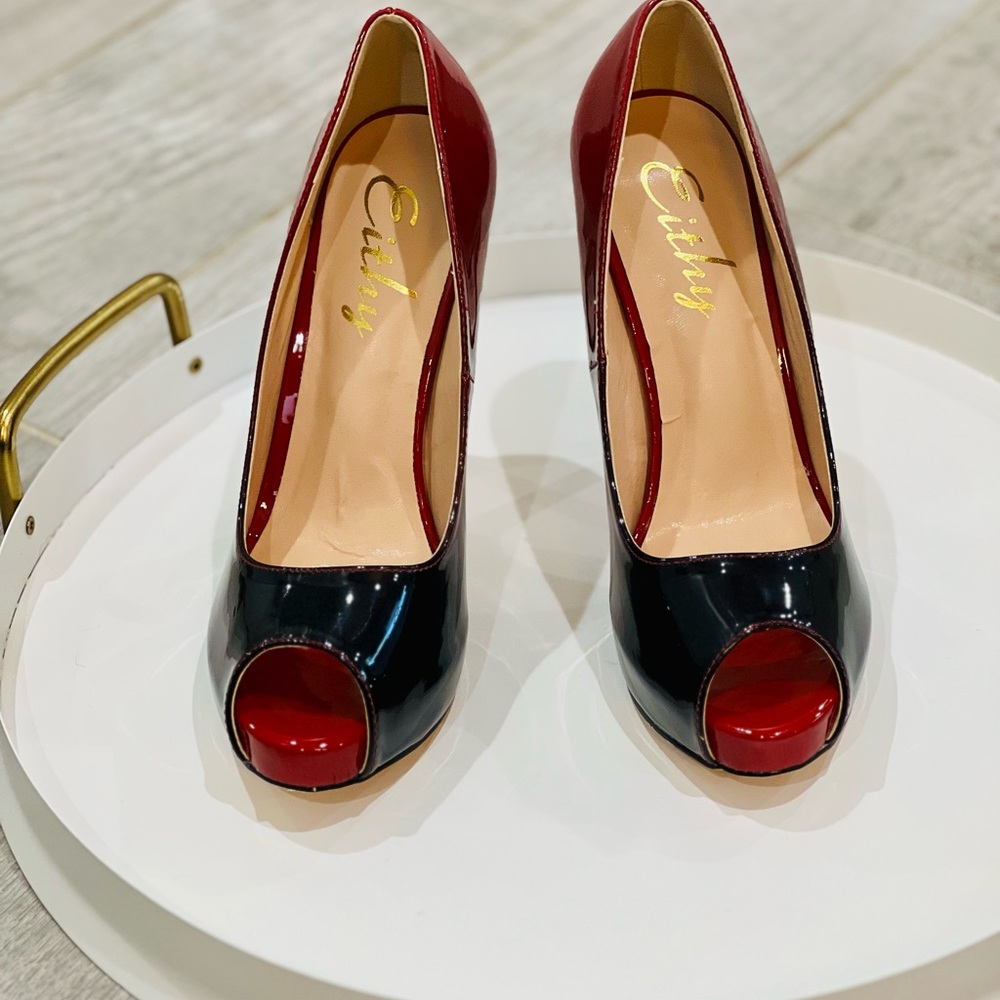 NWOT Eithy Red Heels - Picture 4 of 11
